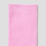 8 seconds Basic Cotton Ribbed Socks — Pink