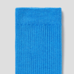 8 seconds Basic Cotton Ribbed Socks — Blue