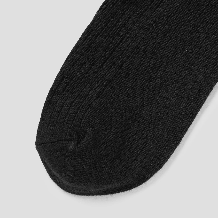 8 seconds Ribbon One-Point Socks — Black