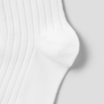 8 seconds Wide Ribbed Socks — White