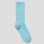 8 seconds Wide Ribbed Socks — Blue