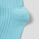 8 seconds Wide Ribbed Socks — Blue