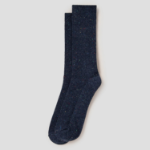 8 seconds Textured Ribbed Socks — Navy