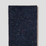 8 seconds Textured Ribbed Socks — Navy