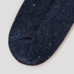 8 seconds Textured Ribbed Socks — Navy