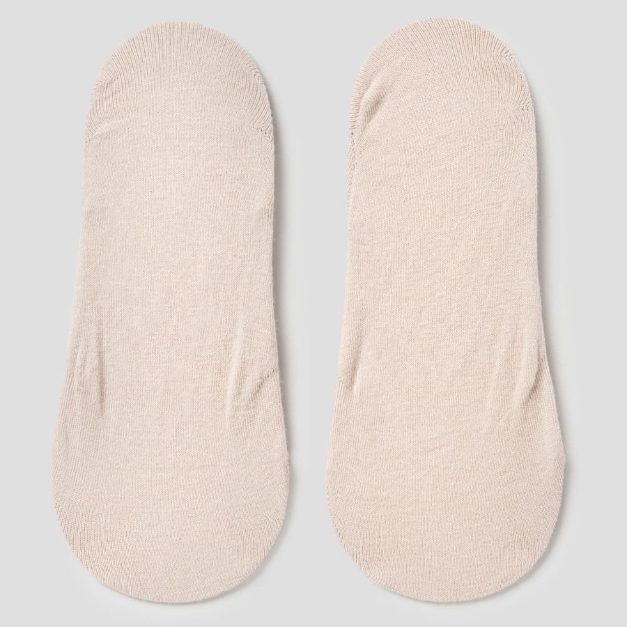 8 seconds TokTok Solid No-Show Socks — Beige