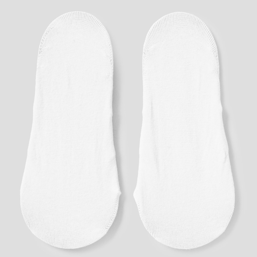 8 seconds TokTok Solid No-Show Socks — White