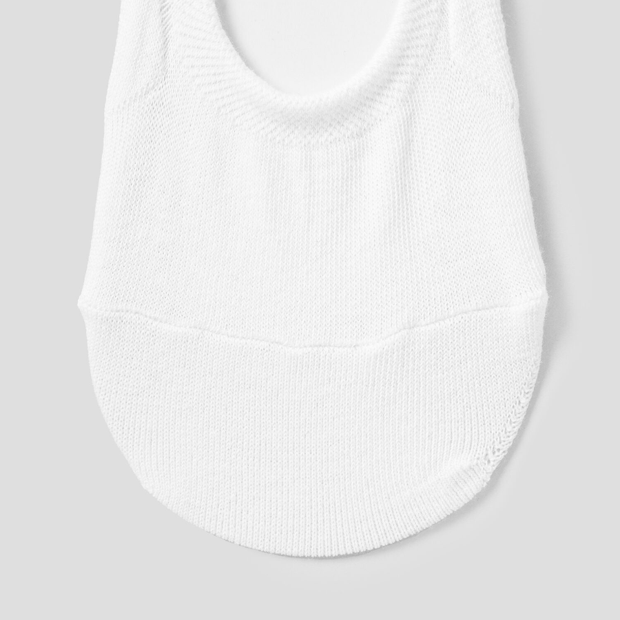 8 seconds TokTok Solid No-Show Socks — White