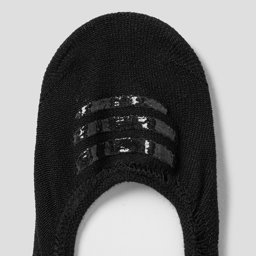 8 seconds TokTok Solid No-Show Socks — Black