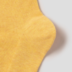 8 seconds Melange Ribbed Socks — Yellow