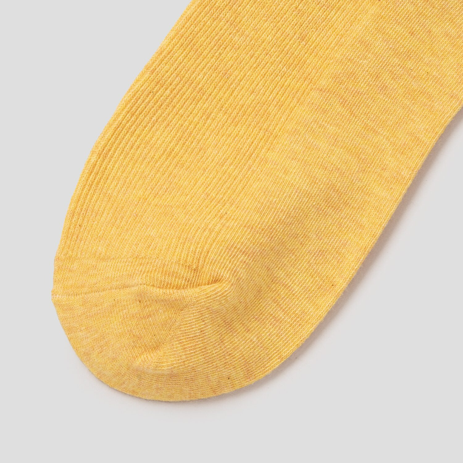 8 seconds Melange Ribbed Socks — Yellow