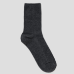 8 seconds Melange Ribbed Socks — Ash