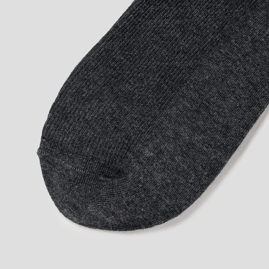 8 seconds Melange Ribbed Socks — Ash