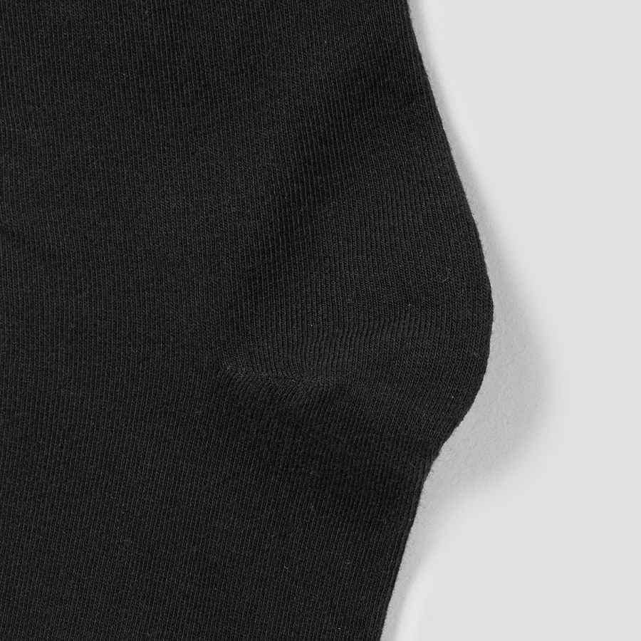 8 seconds Solid Mid-Crew Socks — Black