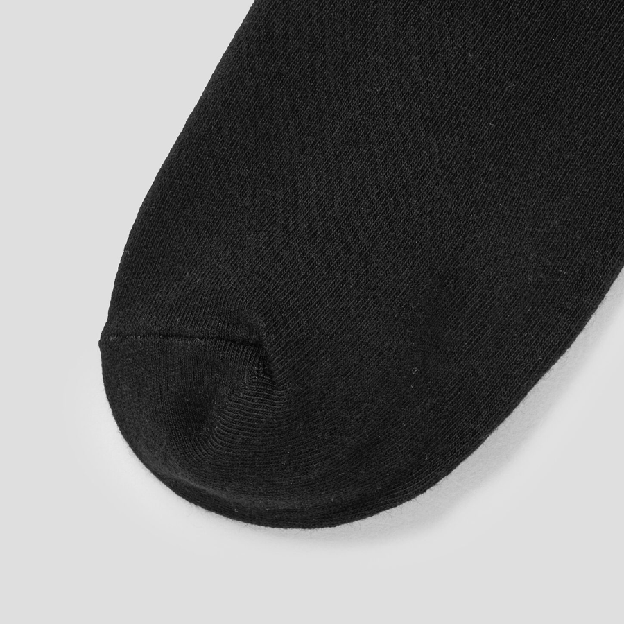8 seconds Solid Mid-Crew Socks — Black