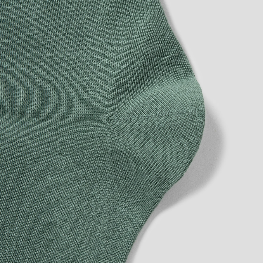 8 seconds Basic Solid Mid-Crew Socks — Khaki