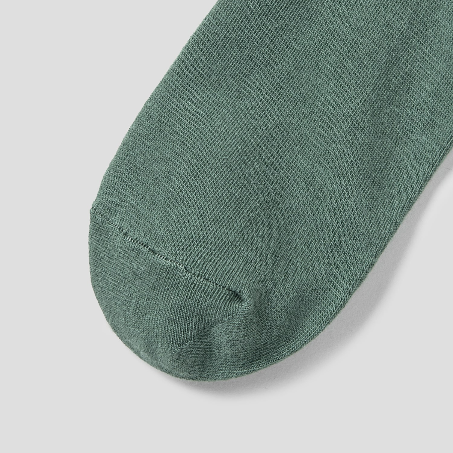 8 seconds Basic Solid Mid-Crew Socks — Khaki