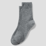 8 seconds Basic Solid Mid-Crew Socks — Grey