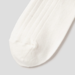 8 seconds Wool Blend Wide Ribbed Socks — Ivory