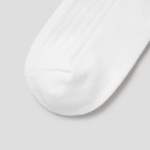 8 seconds Simple Ribbed Socks — Ivory
