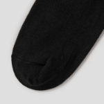 8 seconds Bear Embroidery Point Socks — Black