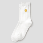8 seconds Smile Patch Socks — White