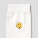8 seconds Smile Patch Socks — White
