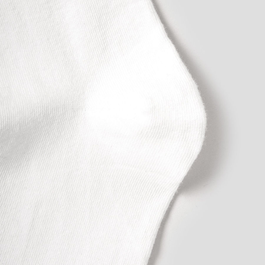 8 seconds Smile Patch Socks — White