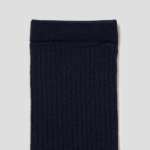 8 seconds Strong Twist Ribbed Socks — Navy