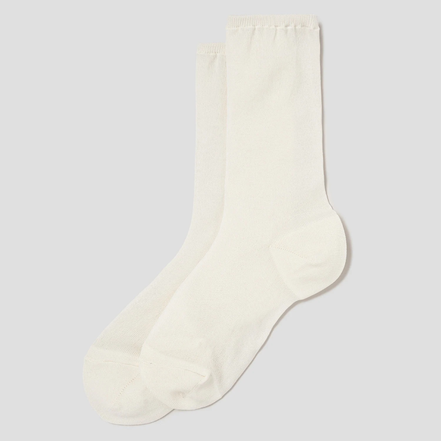 8 seconds Sheer Basic Socks — Ivory