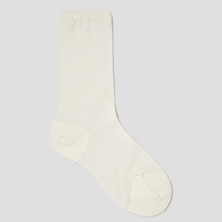 8 seconds Sheer Basic Socks — Ivory