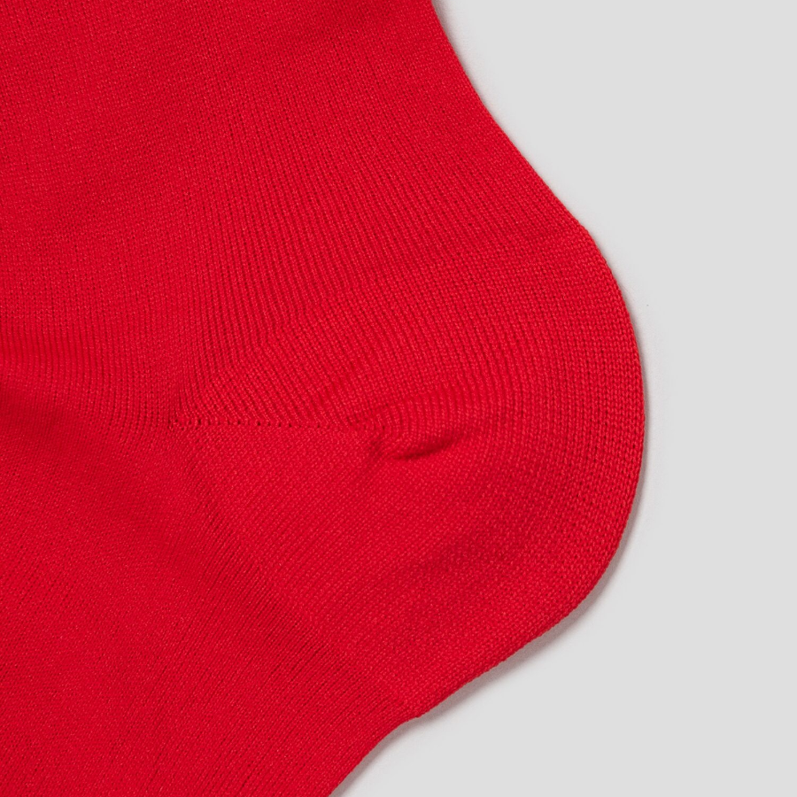 8 seconds Sheer Basic Socks — Red