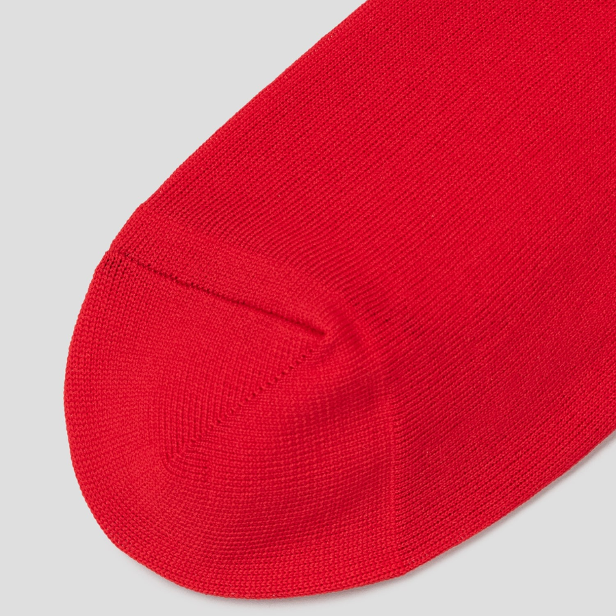 8 seconds Sheer Basic Socks — Red