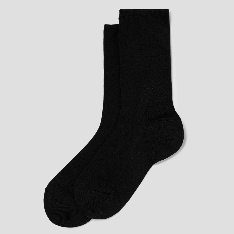 8 seconds Sheer Basic Socks — Black