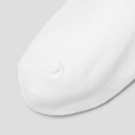 8 seconds Shirred Ankle Fine Ribbed Socks — White