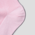8 seconds Shirred Ankle Fine Ribbed Socks — Light Pink