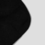 8 seconds Shirred Ankle Fine Ribbed Socks — Black