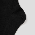 8 seconds Melange Ribbed Long Socks — Black