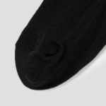 8 seconds Melange Ribbed Long Socks — Black