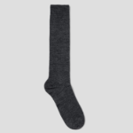 8 seconds Melange Ribbed Long Socks — Ash