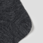 8 seconds Melange Ribbed Long Socks — Ash