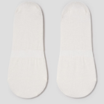 8 seconds Flower Jacquard No-Show Socks — Ivory