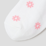 8 seconds Flower Jacquard Socks — Light Pink