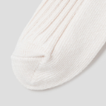 8 seconds Color-Block Thick Ribbed Socks — Ivory