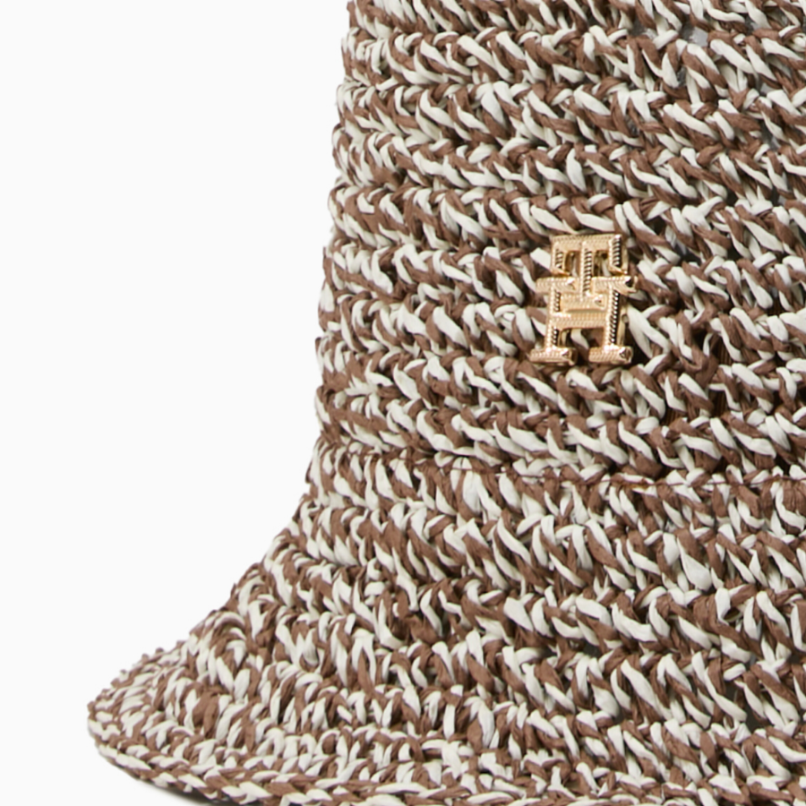 TOMMY HILFIGER Straw Bucket Hat