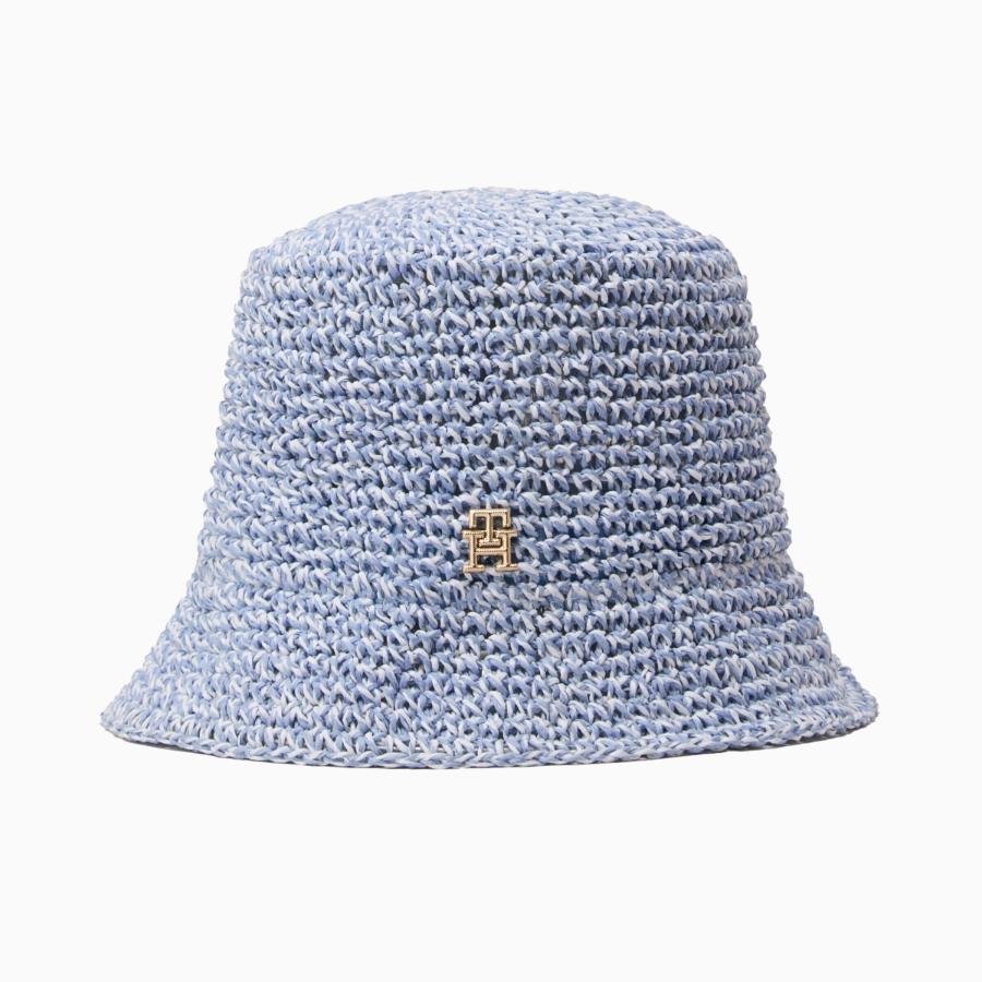 TOMMY HILFIGER Straw Bucket Hat