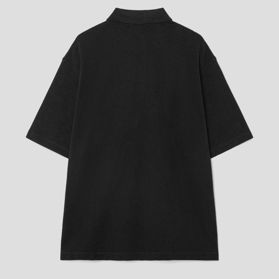 8 seconds Daily Pique Collar T-shirt - Black