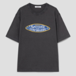 8 seconds Garment Dyeing Oval Graphic T-shirt – Ash