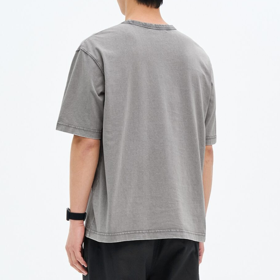 8 seconds Garment Dyeing Oval Graphic T-shirt – Light Grey
