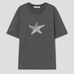 8 seconds Garment Dyeing One-point Short Sleeve T-shirt – Ash